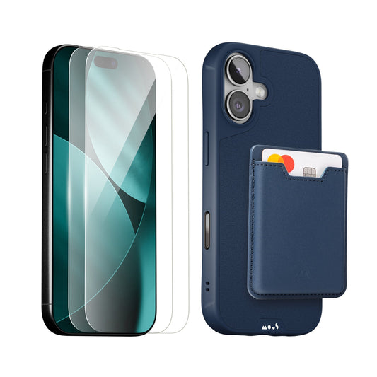 Marine Protective Case, Screen Protector and Card Wallet - Apple Starter Kit